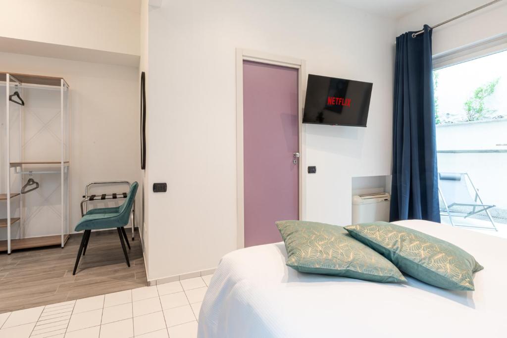 Postel nebo postele na pokoji v ubytování Città Studi Suites 1 - Top Collection