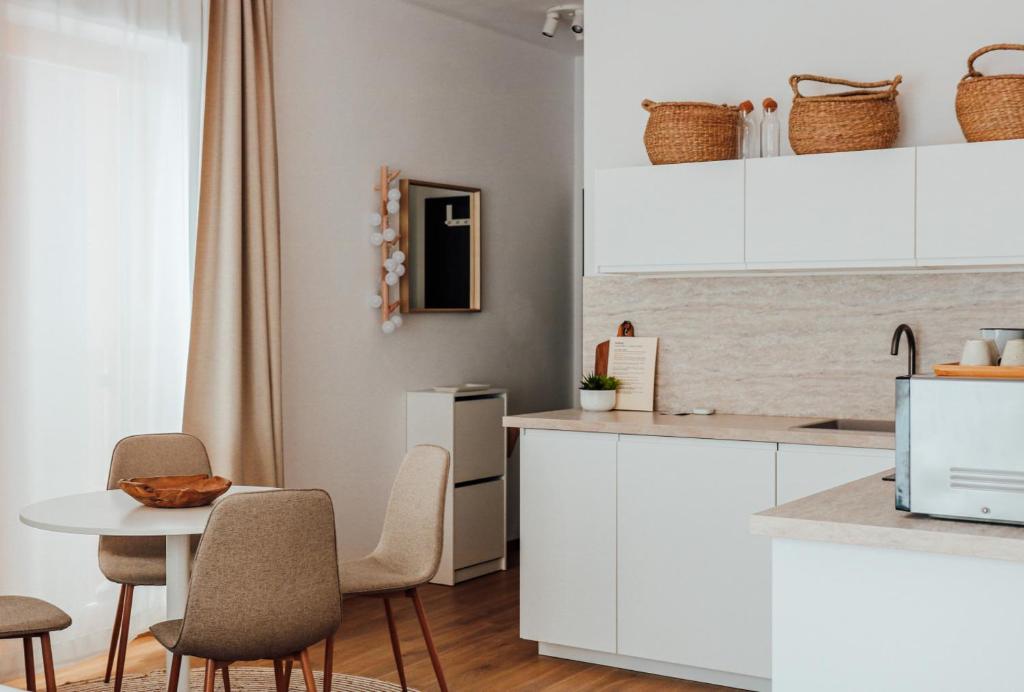 Kuchyň nebo kuchyňský kout v ubytování Villa Erdődy Resort