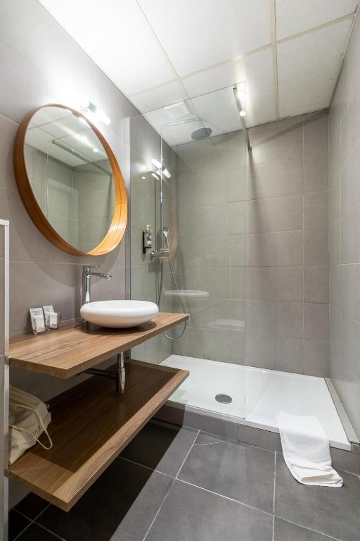 Koupelna v ubytování Hotel Montovani