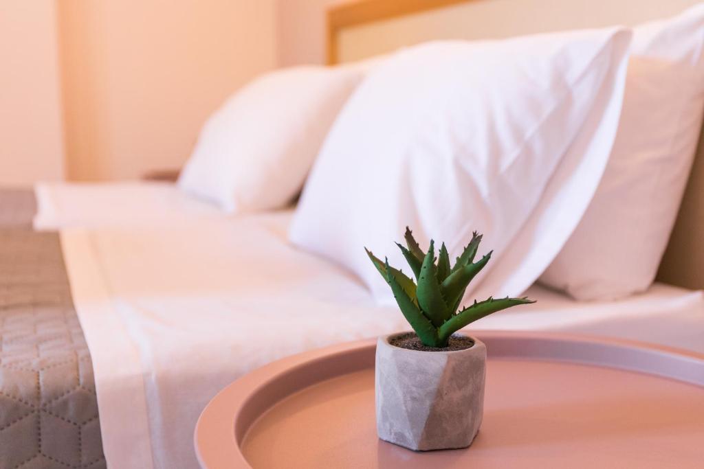 Postel nebo postele na pokoji v ubytování Garden Budget Rooms