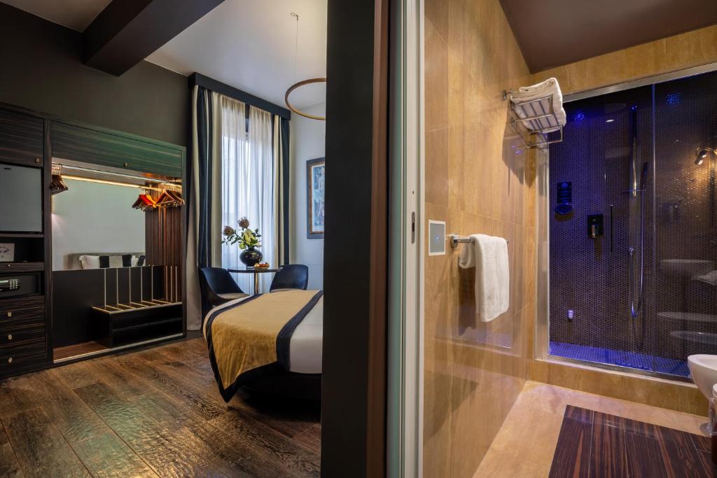 Koupelna v ubytování Torre Argentina Relais - Residenze di Charme