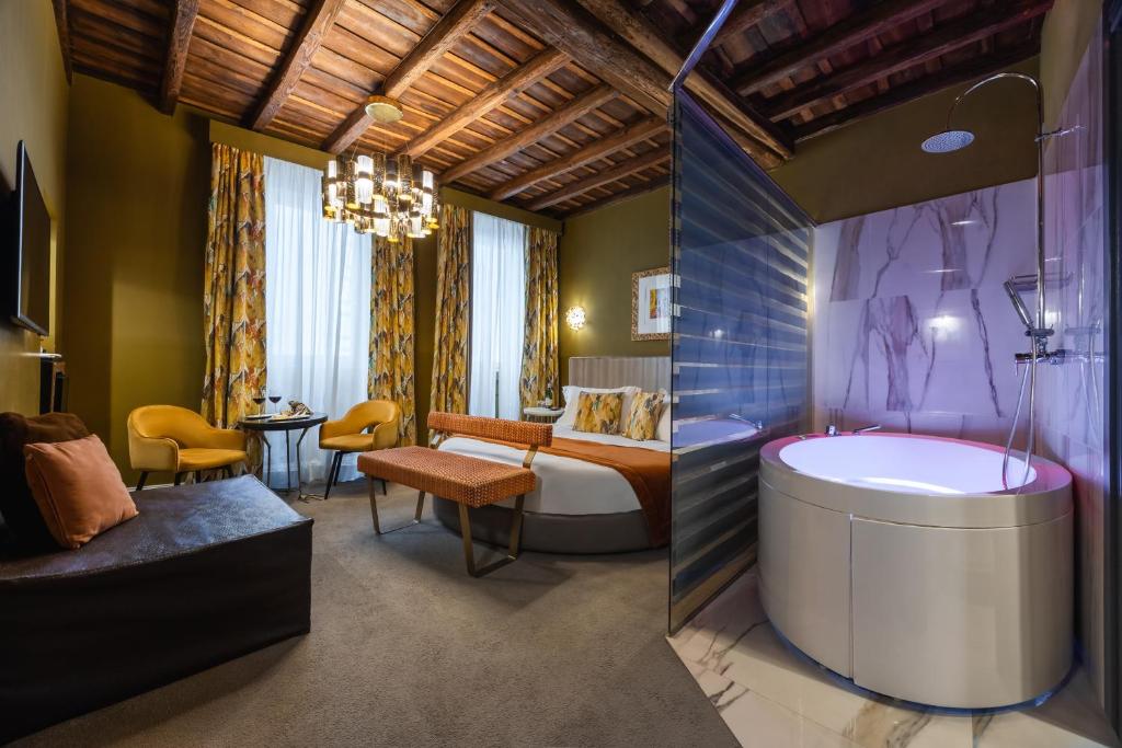 Koupelna v ubytování Torre Argentina Relais - Residenze di Charme
