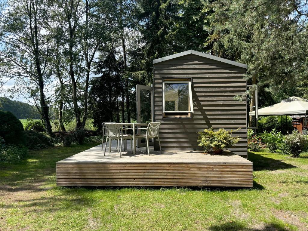Garður fyrir utan Tiny House mit Garten in der Lüneburger Heide