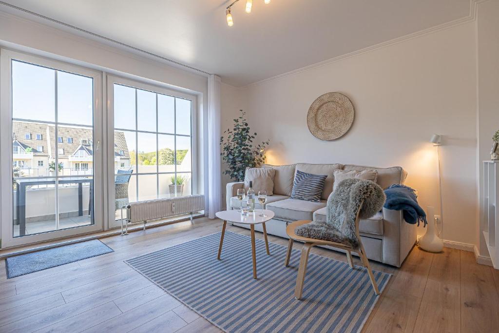 Posezení v ubytování fewo1846 Strandresidenz Wassersleben - HolidayWassersleben App 648