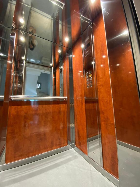 Koupelna v ubytování Hotel Abedini