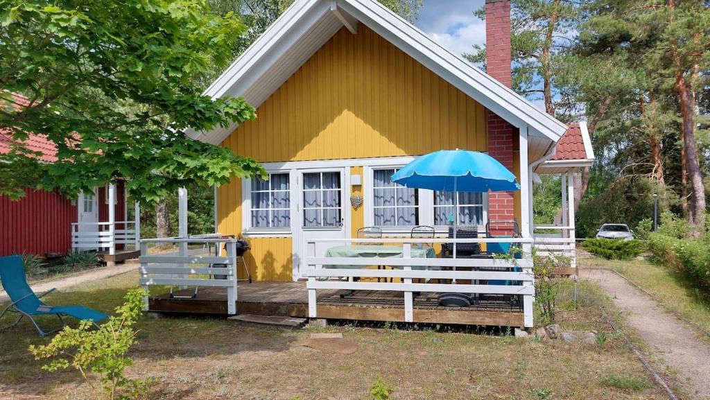 Zahrada ubytování Villa Pippilotta am Müritz National Park, 200 m vom See mit Badestelle