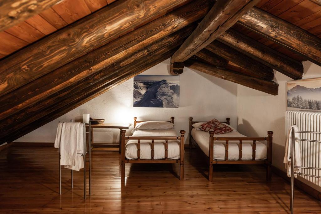 Postel nebo postele na pokoji v ubytování Chaletbethere