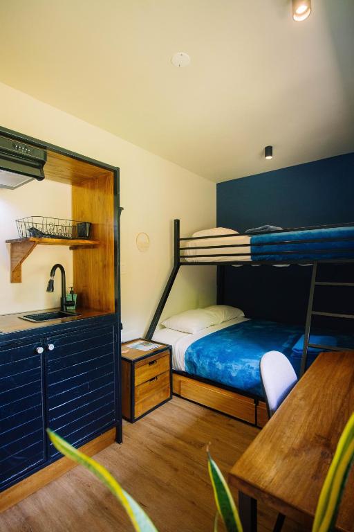 Una cama o camas en una habitación de Wao Jungle Venao