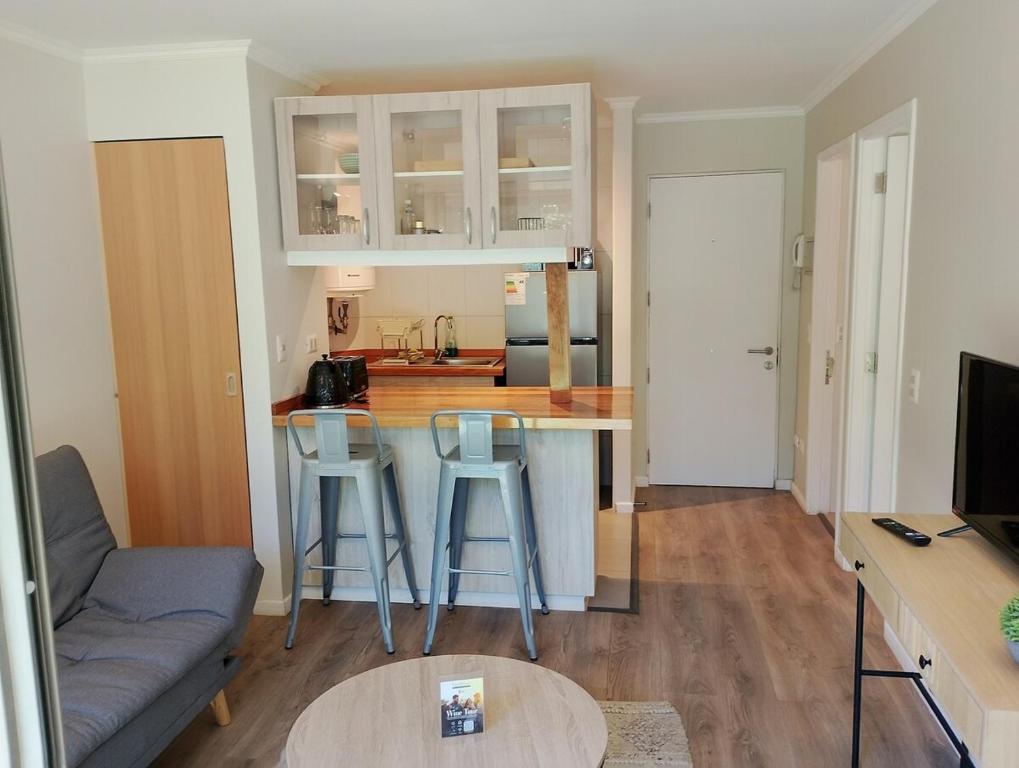 Kuchyň nebo kuchyňský kout v ubytování Condominio Nuevo Parque Suizo