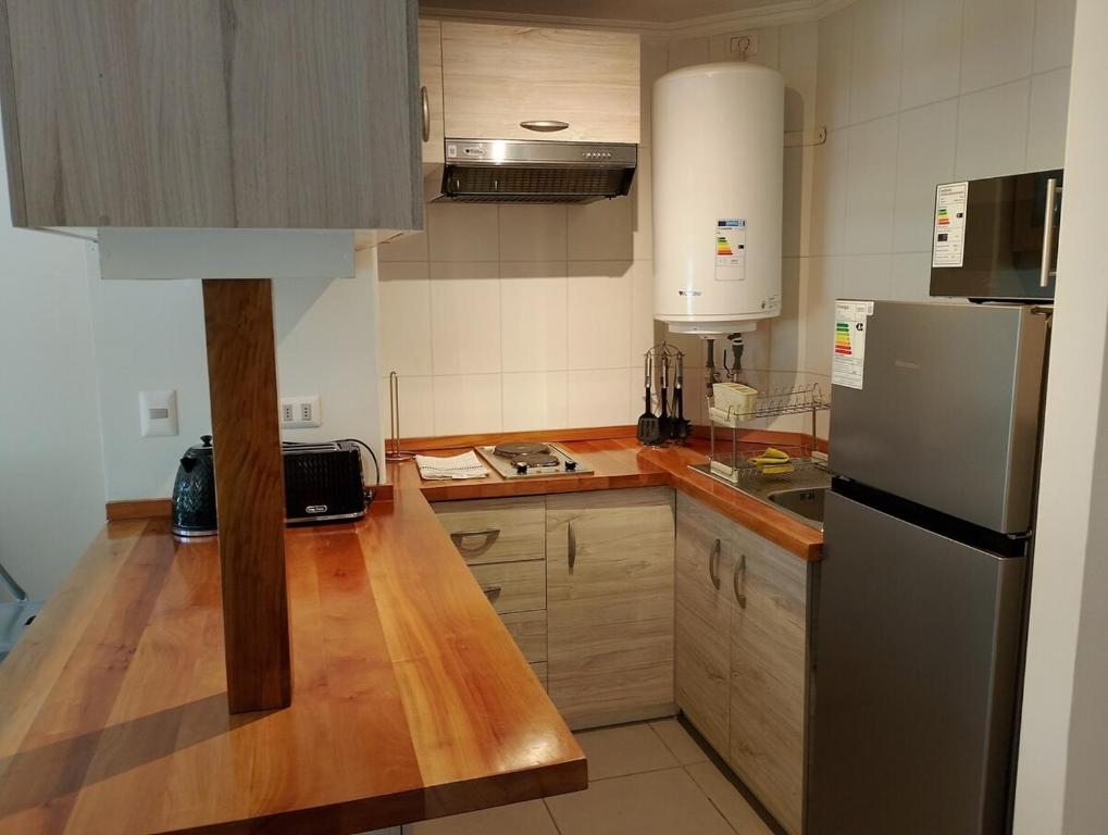 Kuchyň nebo kuchyňský kout v ubytování Condominio Nuevo Parque Suizo