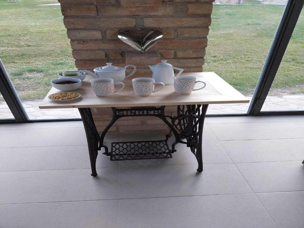 Coffee and tea making facilities at Tranquil Cottage Retreat in Todi, Umbria