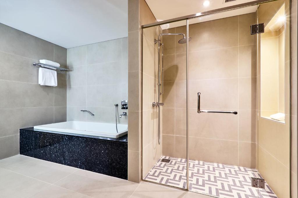Koupelna v ubytování Hotel de Convenções de Talatona, HCTA