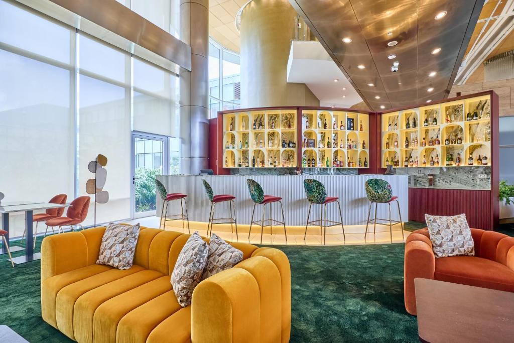 Posezení v ubytování Hotel de Convenções de Talatona, HCTA