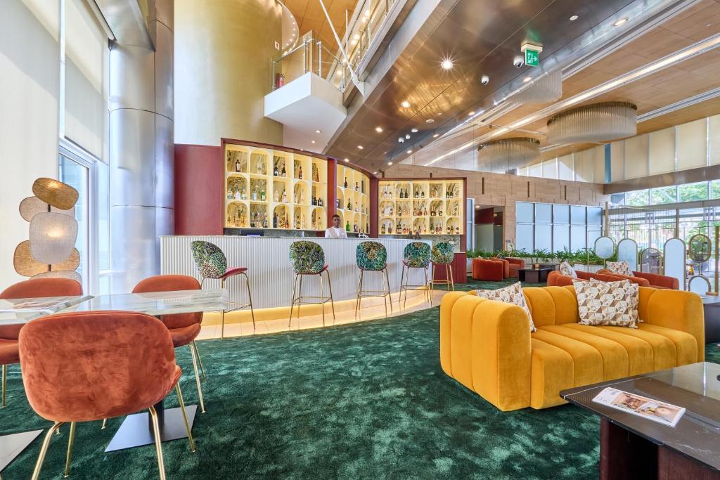 Posezení v ubytování Hotel de Convenções de Talatona, HCTA
