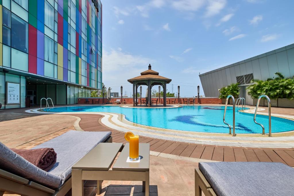 Bazén v ubytování Hotel de Convenções de Talatona, HCTA nebo v jeho okolí