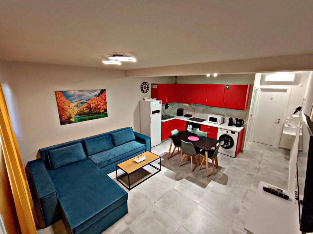 Khu vực ghế ngồi tại Poseidon Apartments