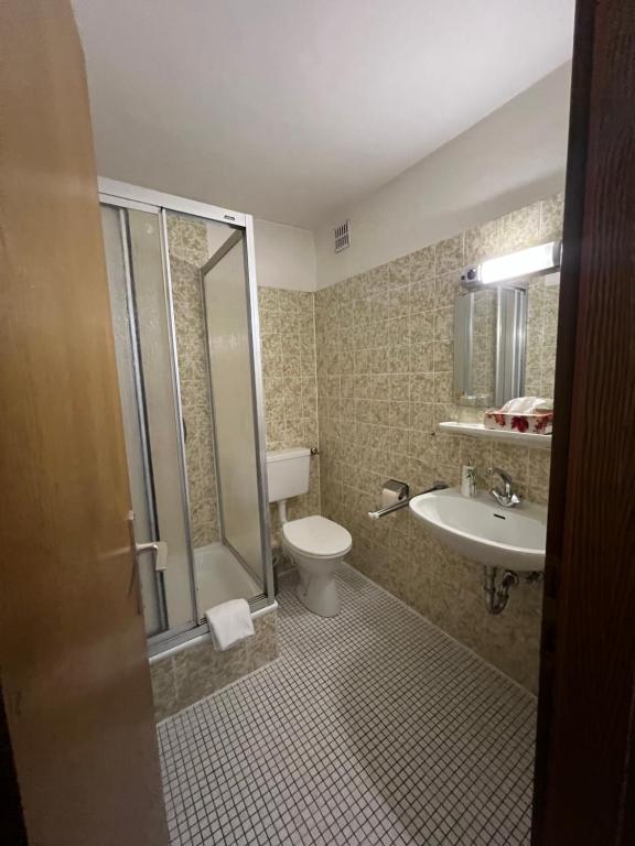 Koupelna v ubytování Pension Villa Pangea