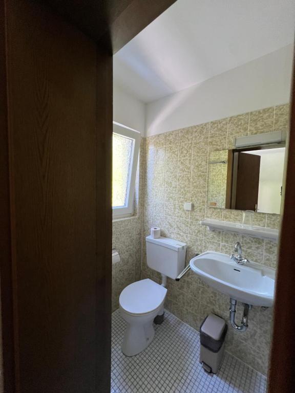 Koupelna v ubytování Pension Villa Pangea