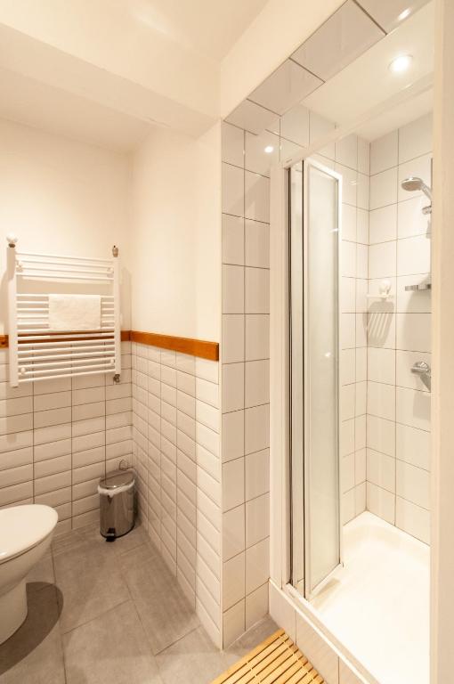 Kúpeľňa v ubytovaní BudaFlats Apartments