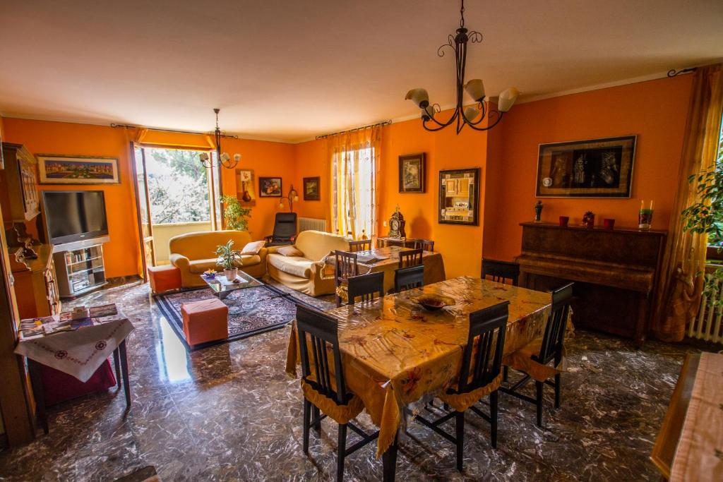 Posezení v ubytování B&B I Narcisi