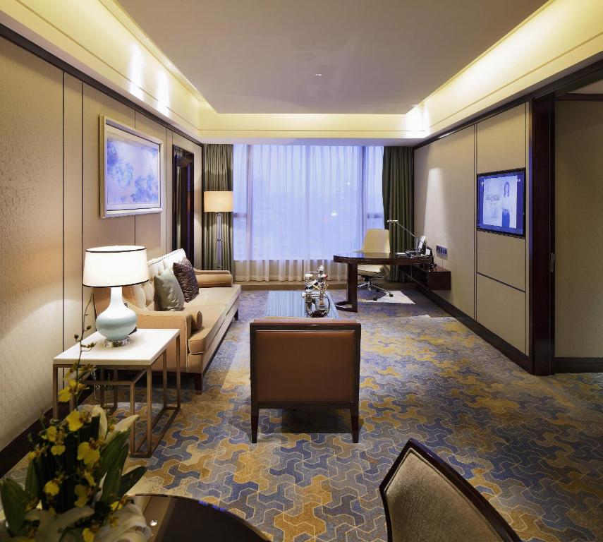 TV a/nebo společenská místnost v ubytování Kempinski Hotel Xiamen