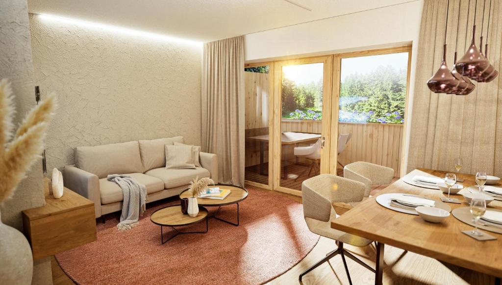 Posezení v ubytování Ferienhotel Iris