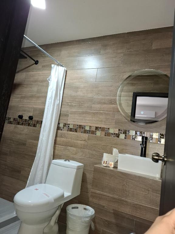 Koupelna v ubytování Hotel Sevilla Palenque