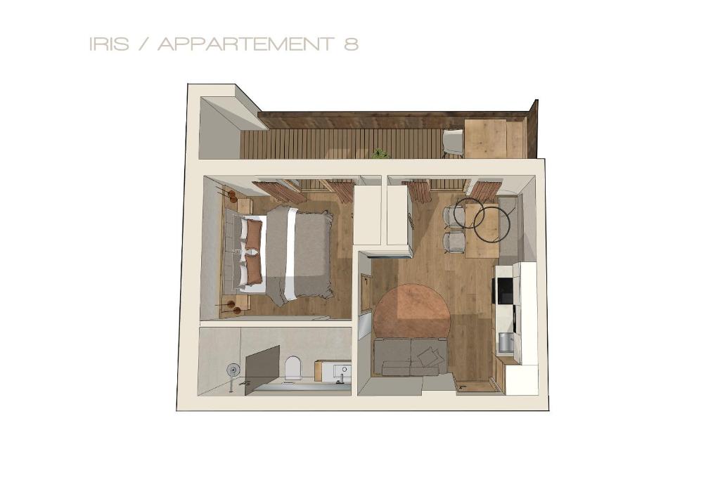 Půdorys ubytování Ferienhotel Iris