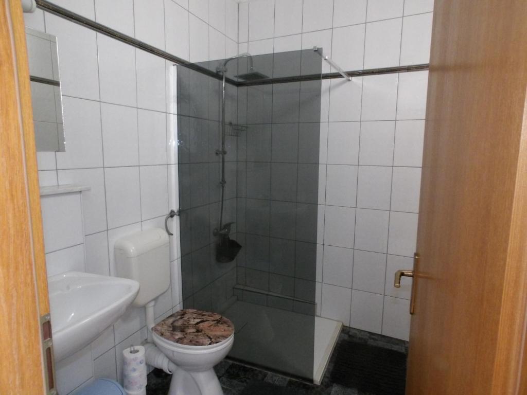 Kúpeľňa v ubytovaní Judith Apartment