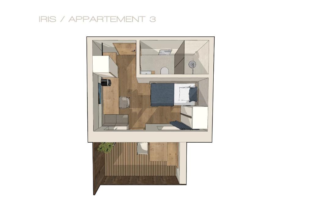 Půdorys ubytování Ferienhotel Iris
