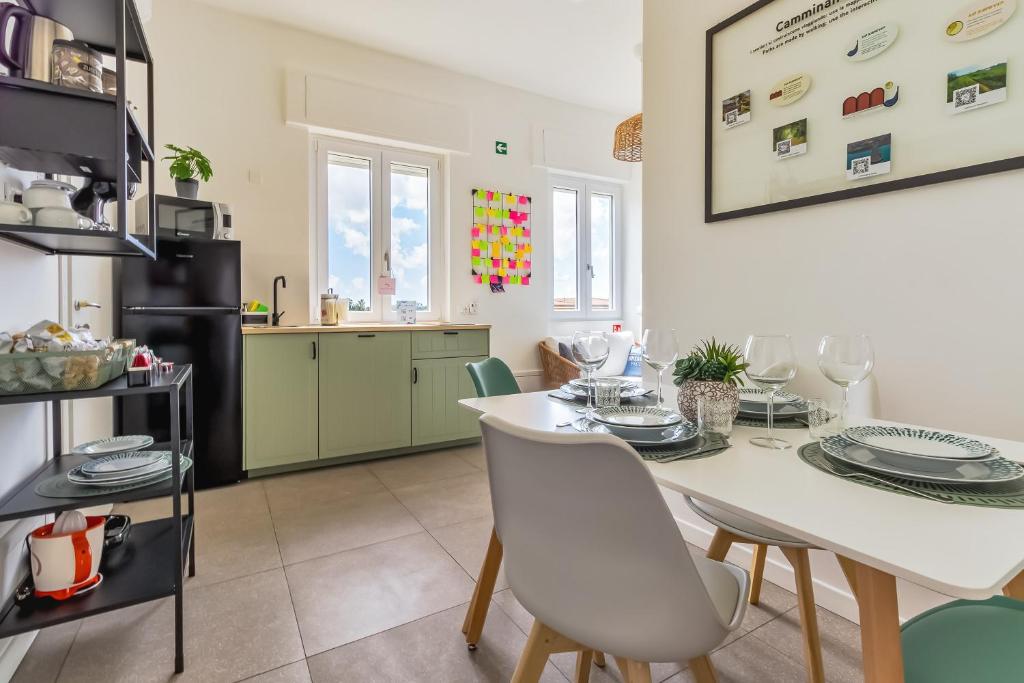 Η κουζίνα ή μικρή κουζίνα στο Mike&Jo Apartments