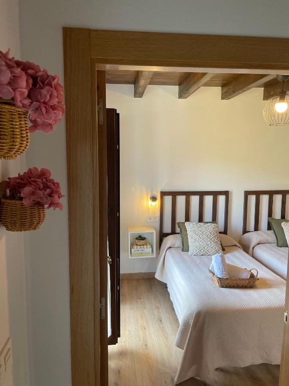 Postel nebo postele na pokoji v ubytování Casa Pepina