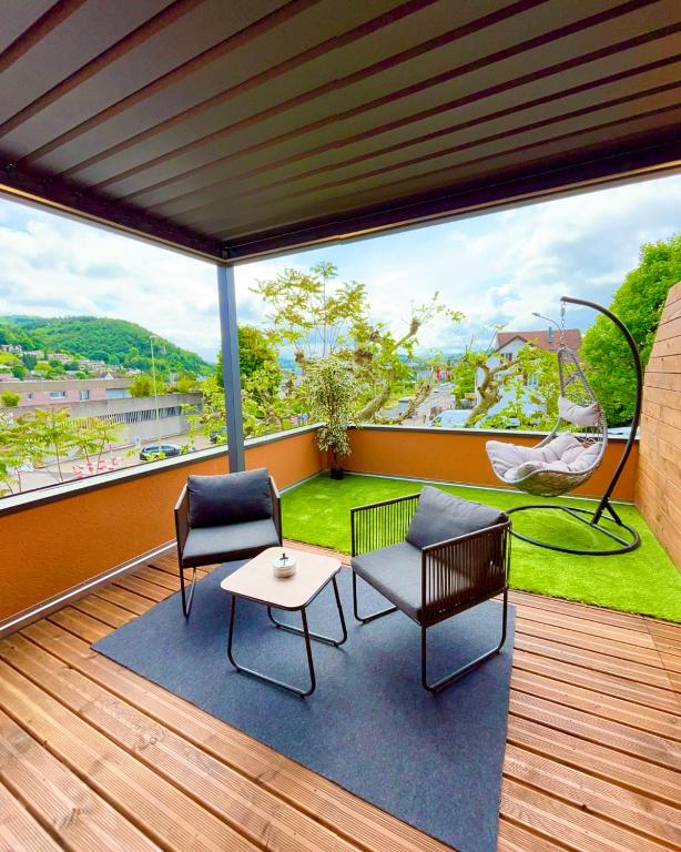 Nespecifikovaný výhled na hory nebo výhled na hory při pohledu z hotelu