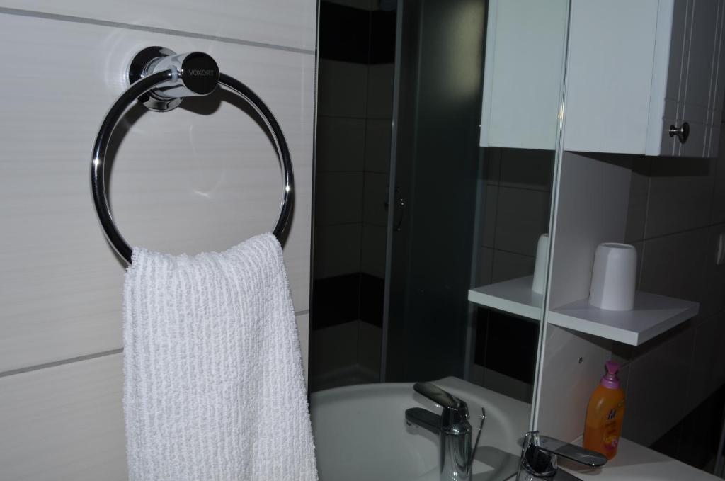 Koupelna v ubytování Apartmani Jasminka