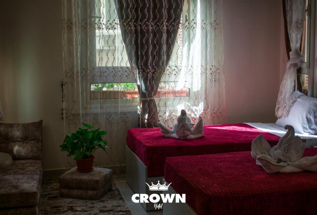 Postel nebo postele na pokoji v ubytování Crown Hotel in Cairo