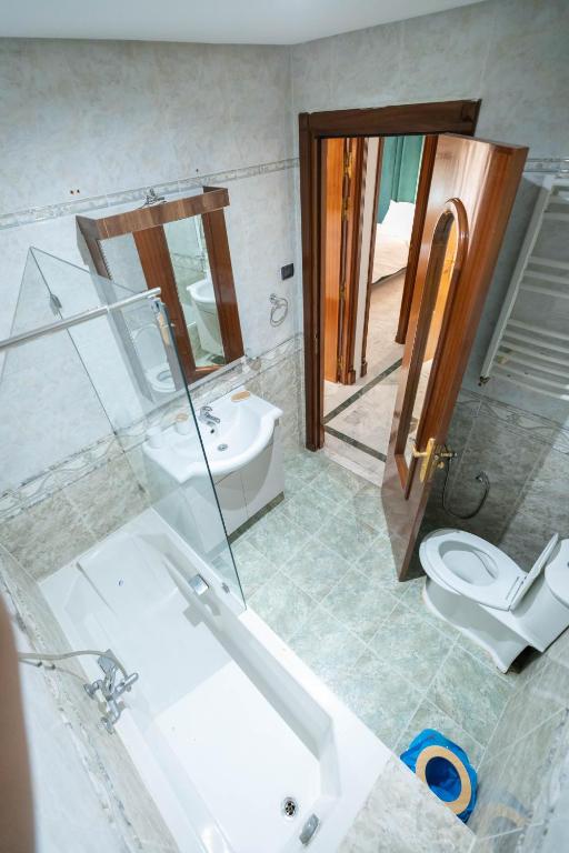 Koupelna v ubytování appart hotel lac 2 Tunis