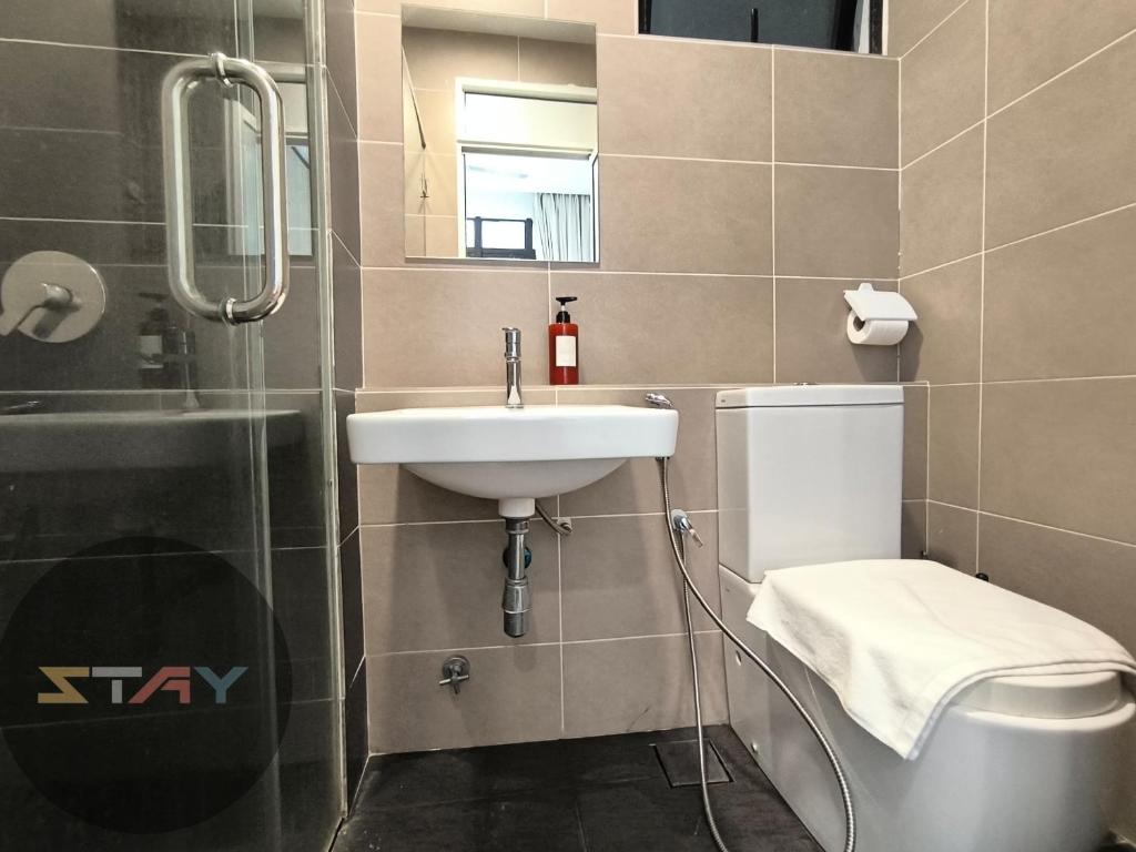 Koupelna v ubytování DP Family 6Pax Stylish Comfort Netflix BySTAY