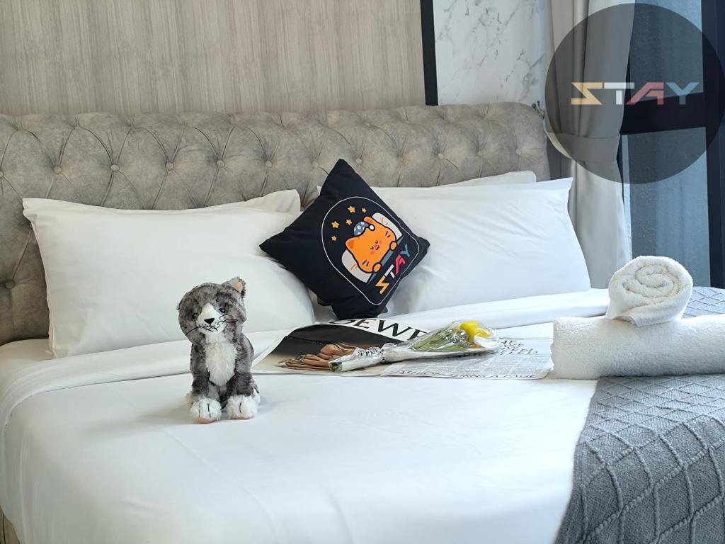 Postel nebo postele na pokoji v ubytování DP Family 6Pax Stylish Comfort Netflix BySTAY