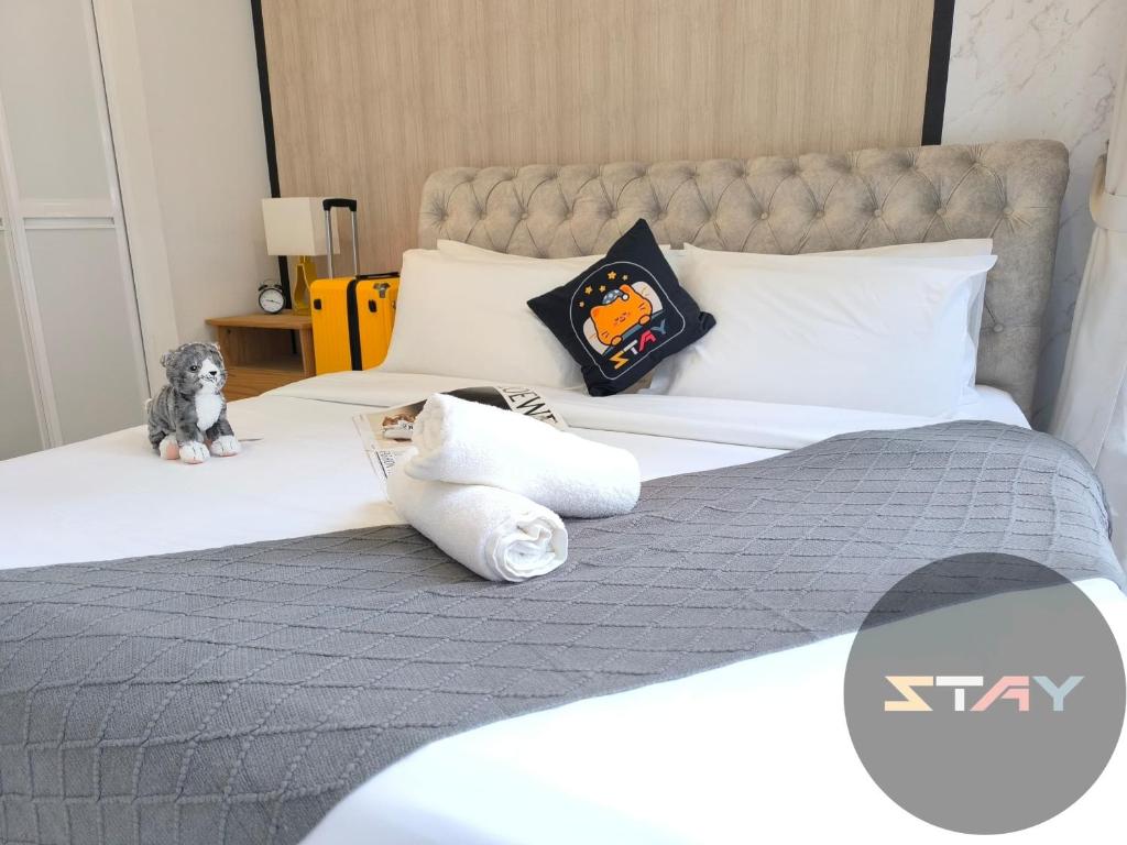 Postel nebo postele na pokoji v ubytování DP Family 6Pax Stylish Comfort Netflix BySTAY