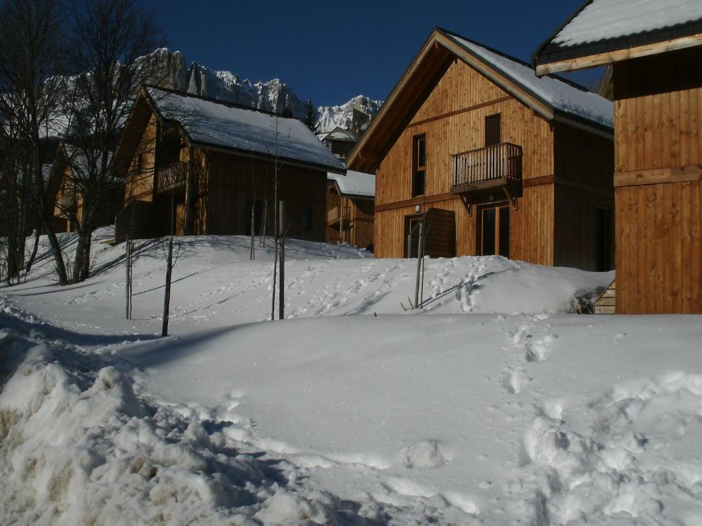 a pile of snow in front of a house at Chalet with shuttle bus in Gresse in Gresse-en-Vercors