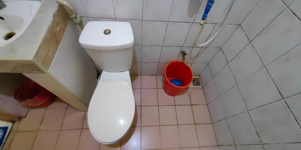 Koupelna v ubytování Dads Bayview Pension