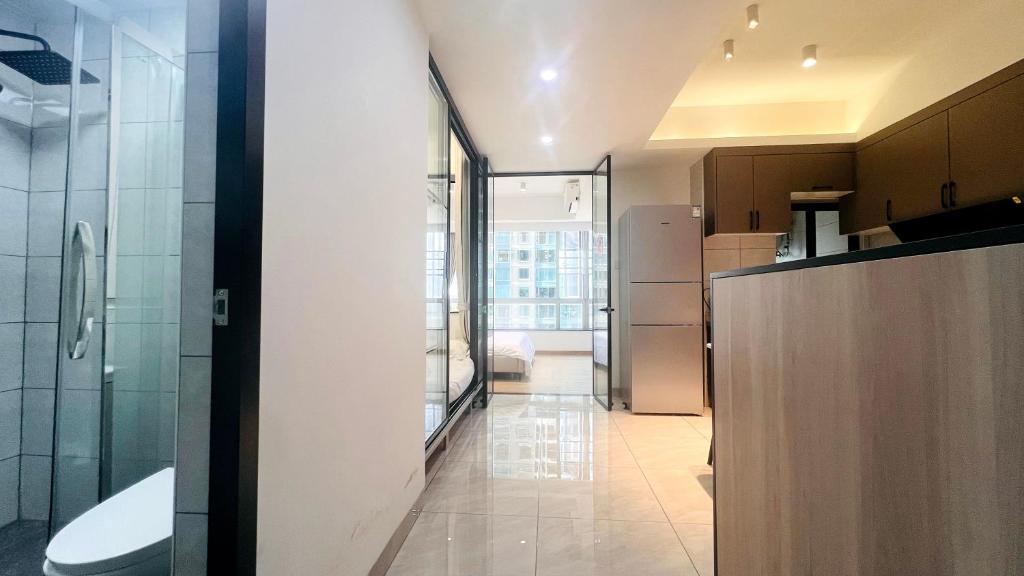 Koupelna v ubytování Shenzhen Duowei Luxury Apartment Chegongmiao Branch