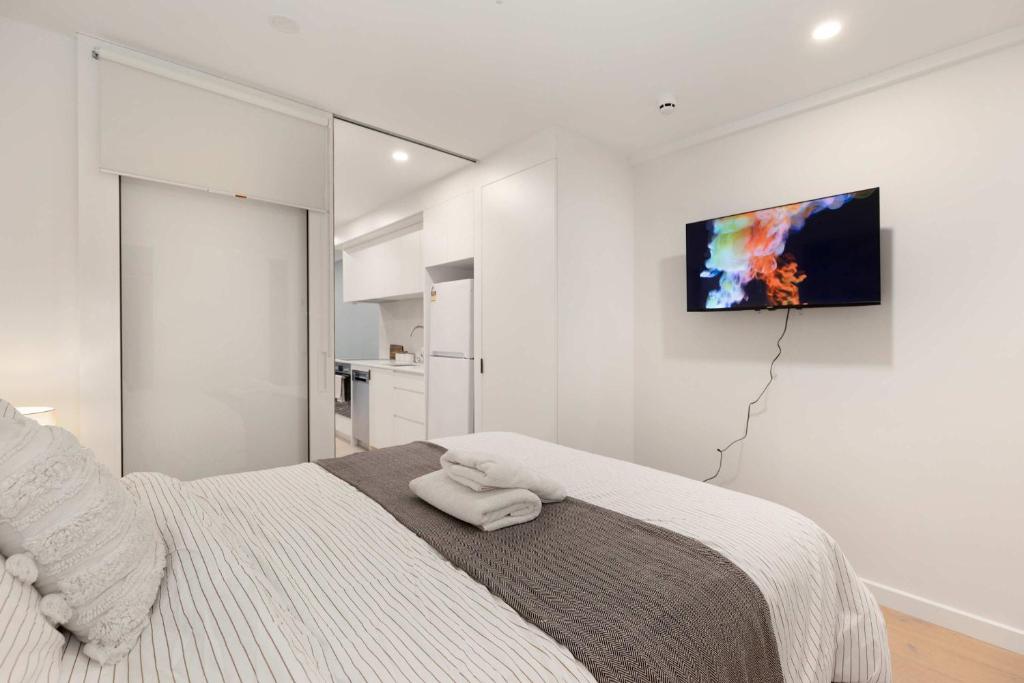 CBD 1BR - Modern Stay with Pool & Gym in Wellington - Resim 9