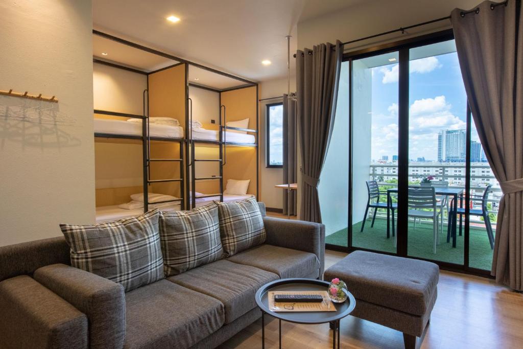 
Bunk Bed with Private Balcony Room
