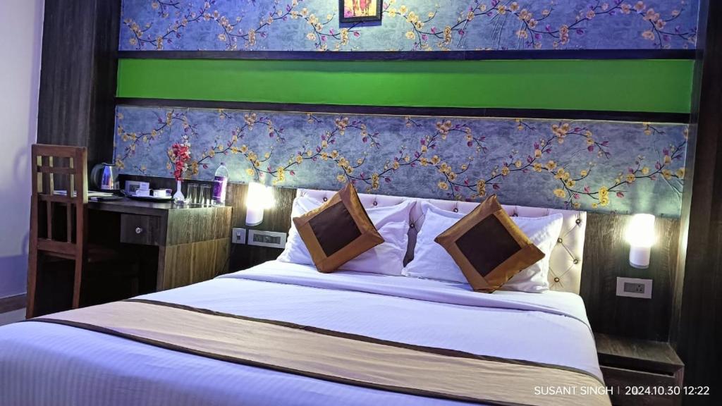 Postel nebo postele na pokoji v ubytování Hotel Durene
