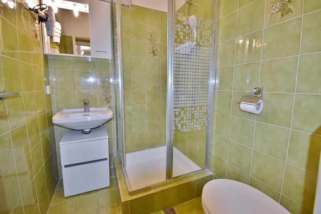 Koupelna v ubytování Apartments Ruzica