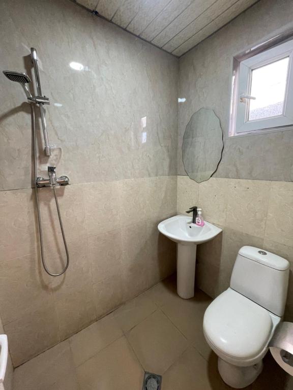 Koupelna v ubytování Zangu Hotel