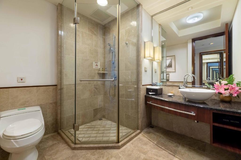 Koupelna v ubytování Huizhou Kande International Hotel