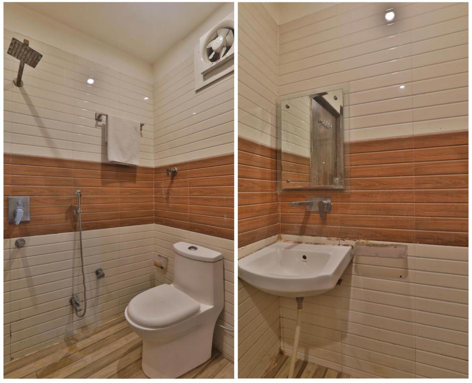 Koupelna v ubytování 4Everstay By Janki Inn Most Luxury & Spacious Rooms Best Family Hotel In Varanasi