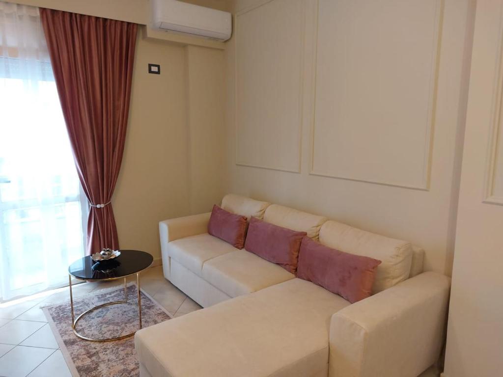 Χώρος καθιστικού στο Central View Apartment Vlora City Center